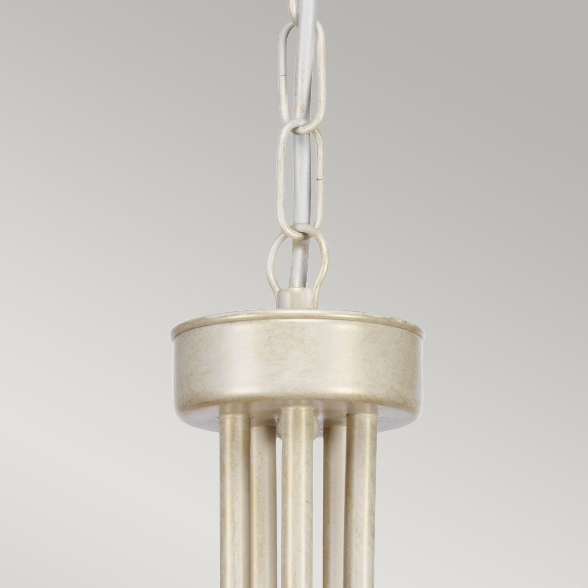 Ivory & Gold Elegance: Olivia 5-Light Chandelier