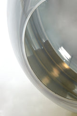 Elegant Gold-Clear Glass Tripod Floor Lamp 146 cm - Mayson Design