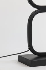 Sleek Matte Black Lutika Lamp Base 23x11.5x69 cm