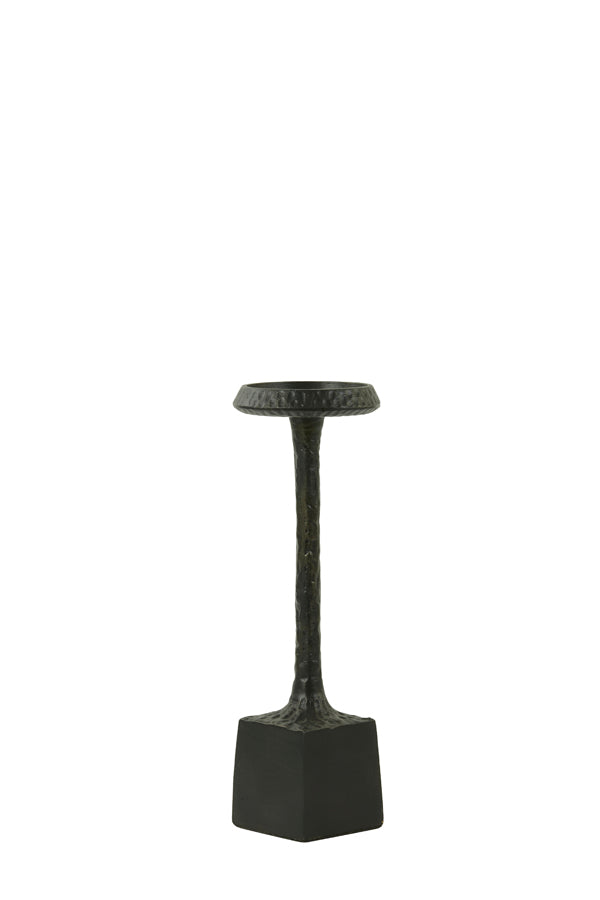Elegant Matte Black Candle Holder, Height 36 cm, Diameter 8 cm