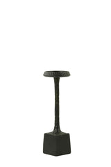 Elegant Matte Black Candle Holder, Height 36 cm, Diameter 8 cm