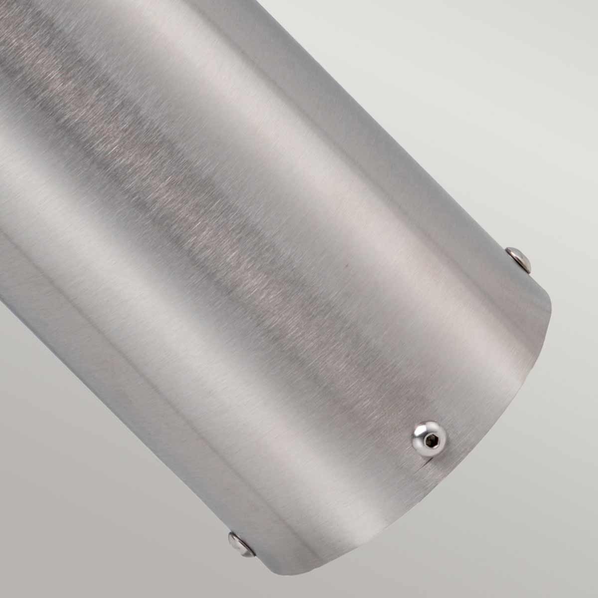 Modern Stainless Steel Exterior Bollard with Frosted Glass