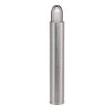 Modern Stainless Steel Exterior Bollard with Frosted Glass