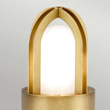 Paignton Antique Brass Outdoor Mini Bollard Light