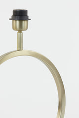 Elegant Light Gold Lamp Base with Textured Design - 30x13x37 cm