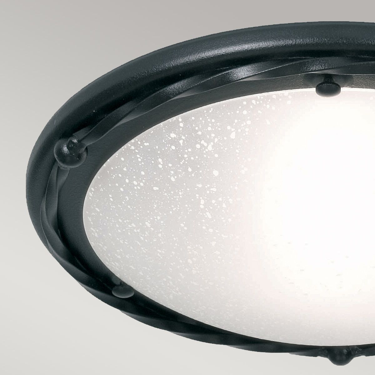 Pembroke Glitter Black Iron Ceiling Light
