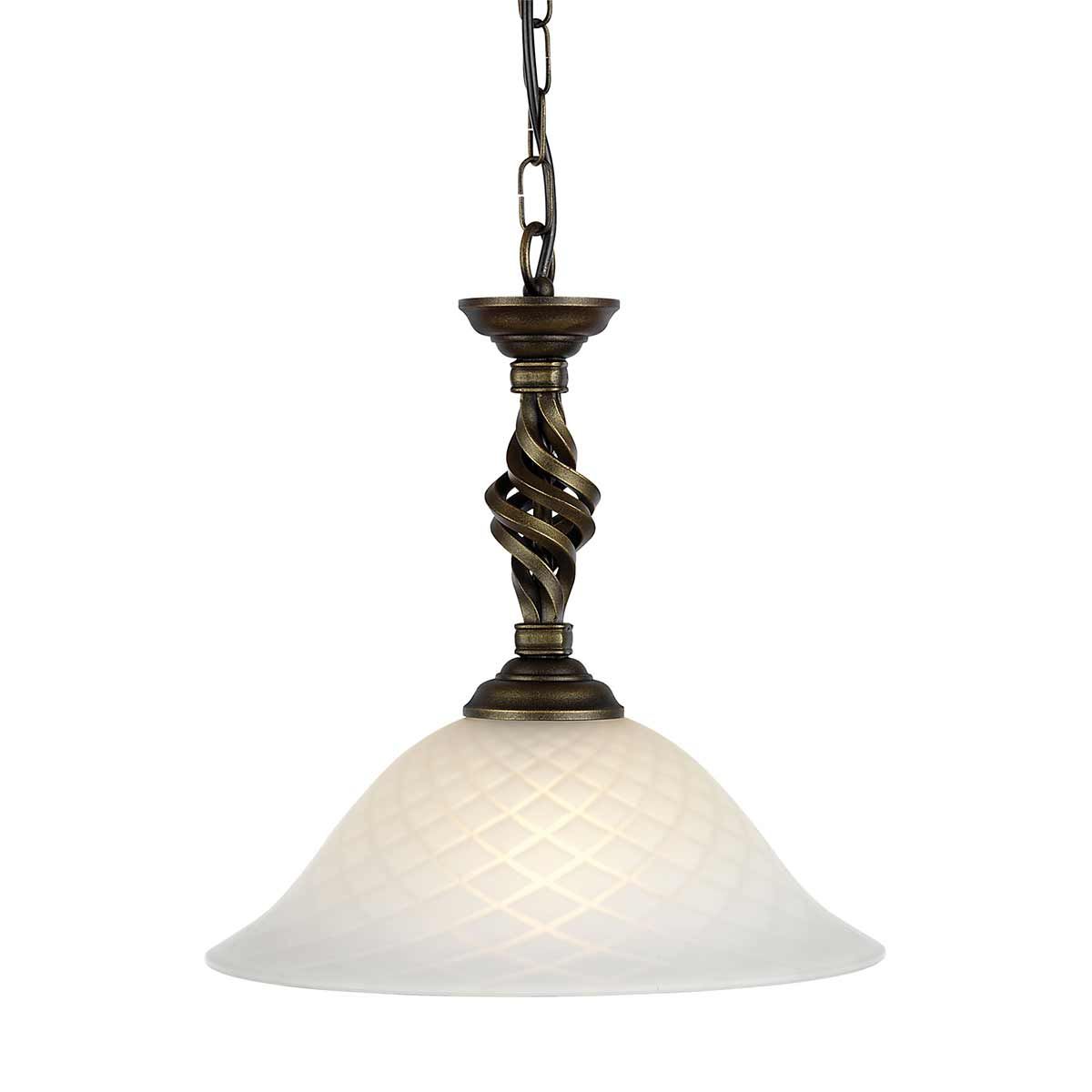 Contemporary Black/Gold Pembroke Pendant Light