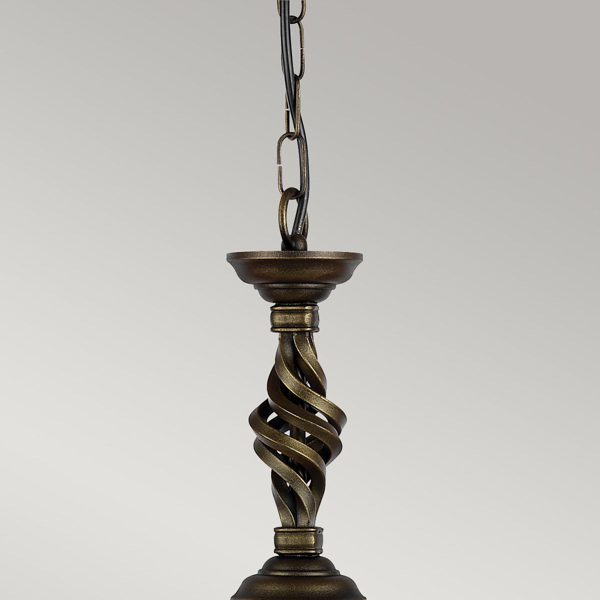 Contemporary Black/Gold Pembroke Pendant Light