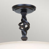 Pembroke Spiral Iron Elegance Ceiling Pendant