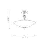 Pembroke Spiral Iron Elegance Ceiling Pendant