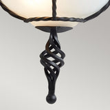 Elegant Pembroke Black Wall Light Fixture