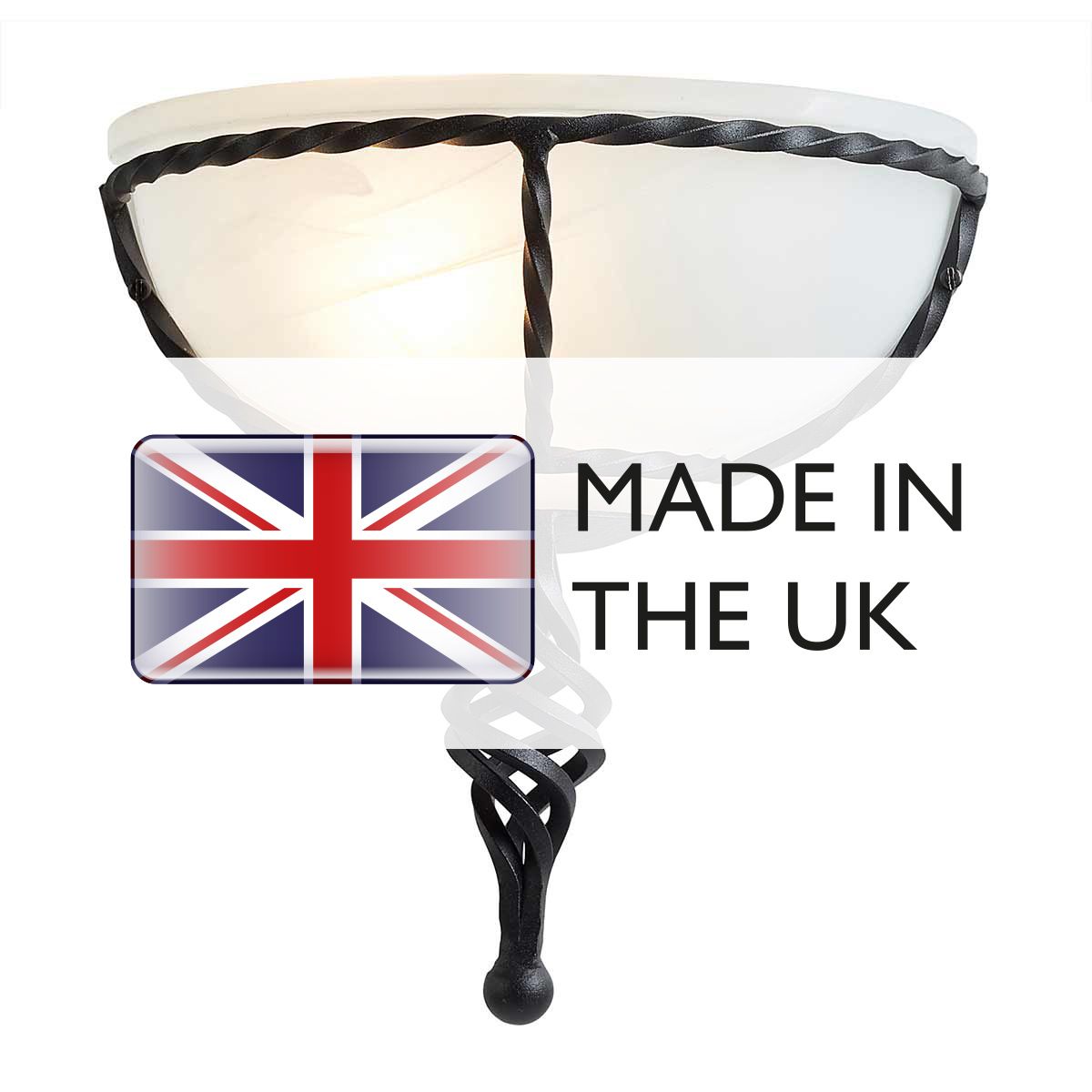 Elegant Pembroke Black Wall Light Fixture