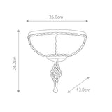 Elegant Pembroke Black Wall Light Fixture