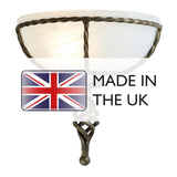 Sophisticated Black/Gold Pembroke Wall Sconce