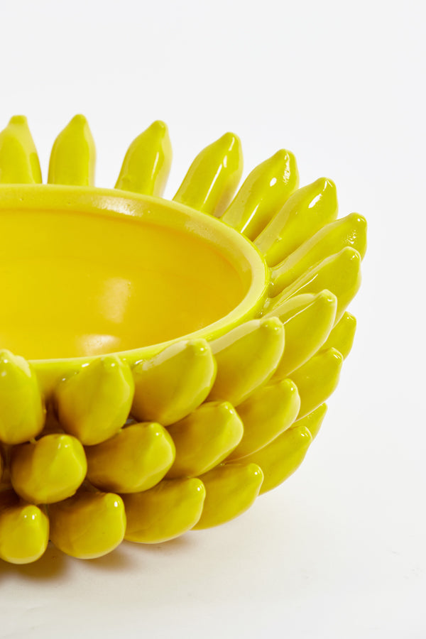 Sunshine Yellow Ceramic Serving Bowl 34x15 cm