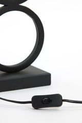 Elegant Stelios Matte Black Lamp Base 15x10x36 cm