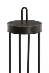 Sleek Black LED Table Lamp Ø13x28 cm - Isalo Design
