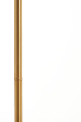 Elegant Medina Glass Floor Lamp - Smoke and Gold Finish, 160 cm