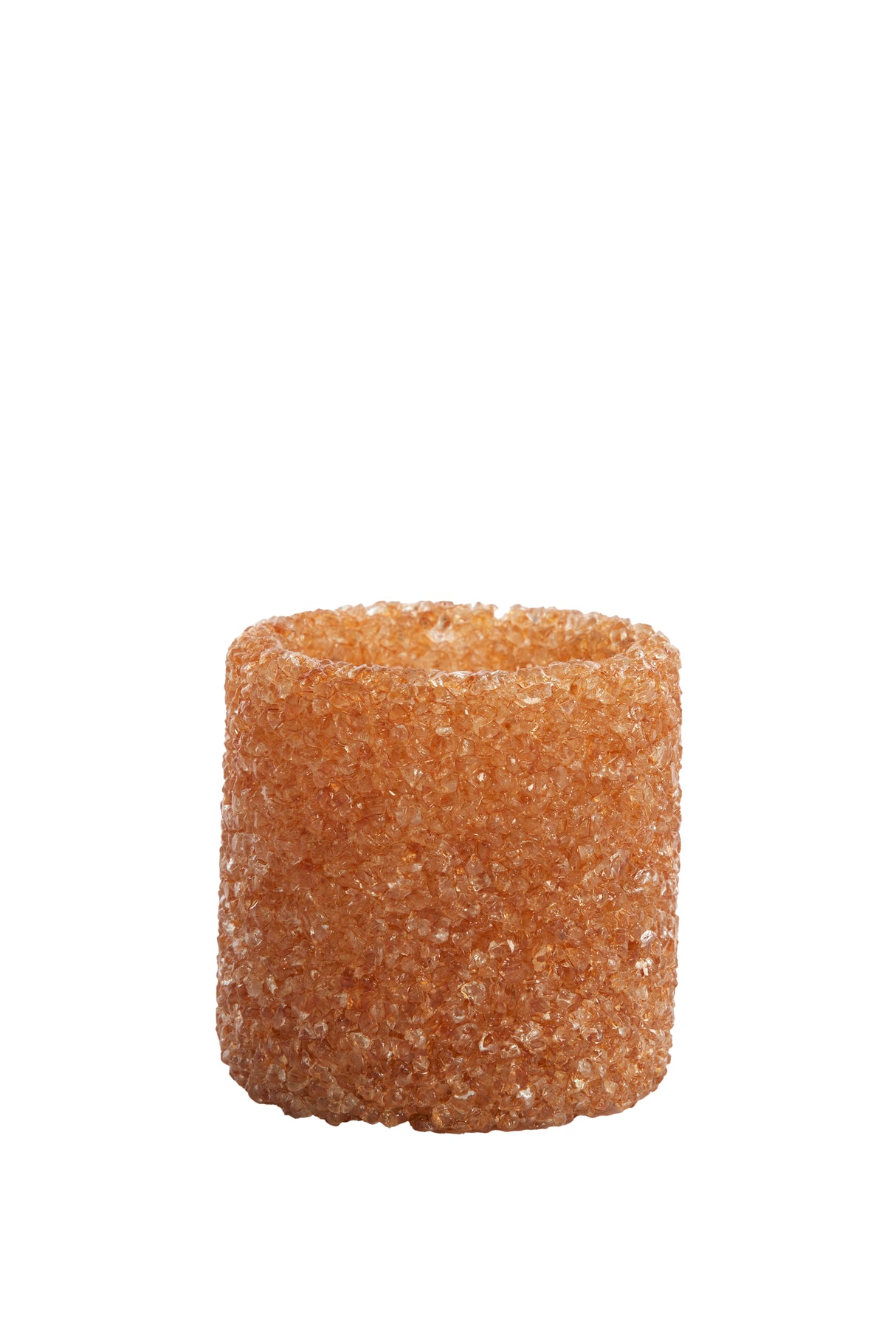 Radiant Amber Glass Tealight Holder Ø7x7 cm