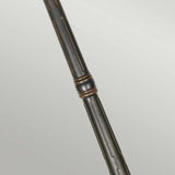 Vintage-Style Old Bronze Lamp Post with Amber Glass Detailing