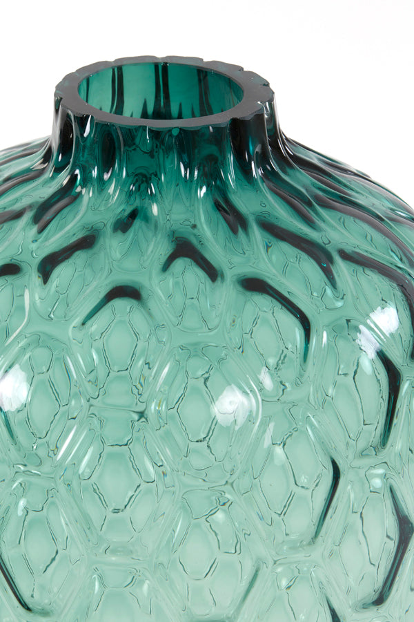 Turquoise Carino Glass Vase - 29x42 cm