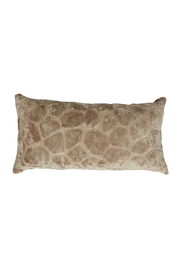 Zirafi Beige Rectangular Cushion 60x30 cm