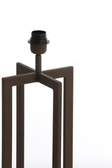 Rustic Brown Mace Lamp Stand 21x21x46 cm