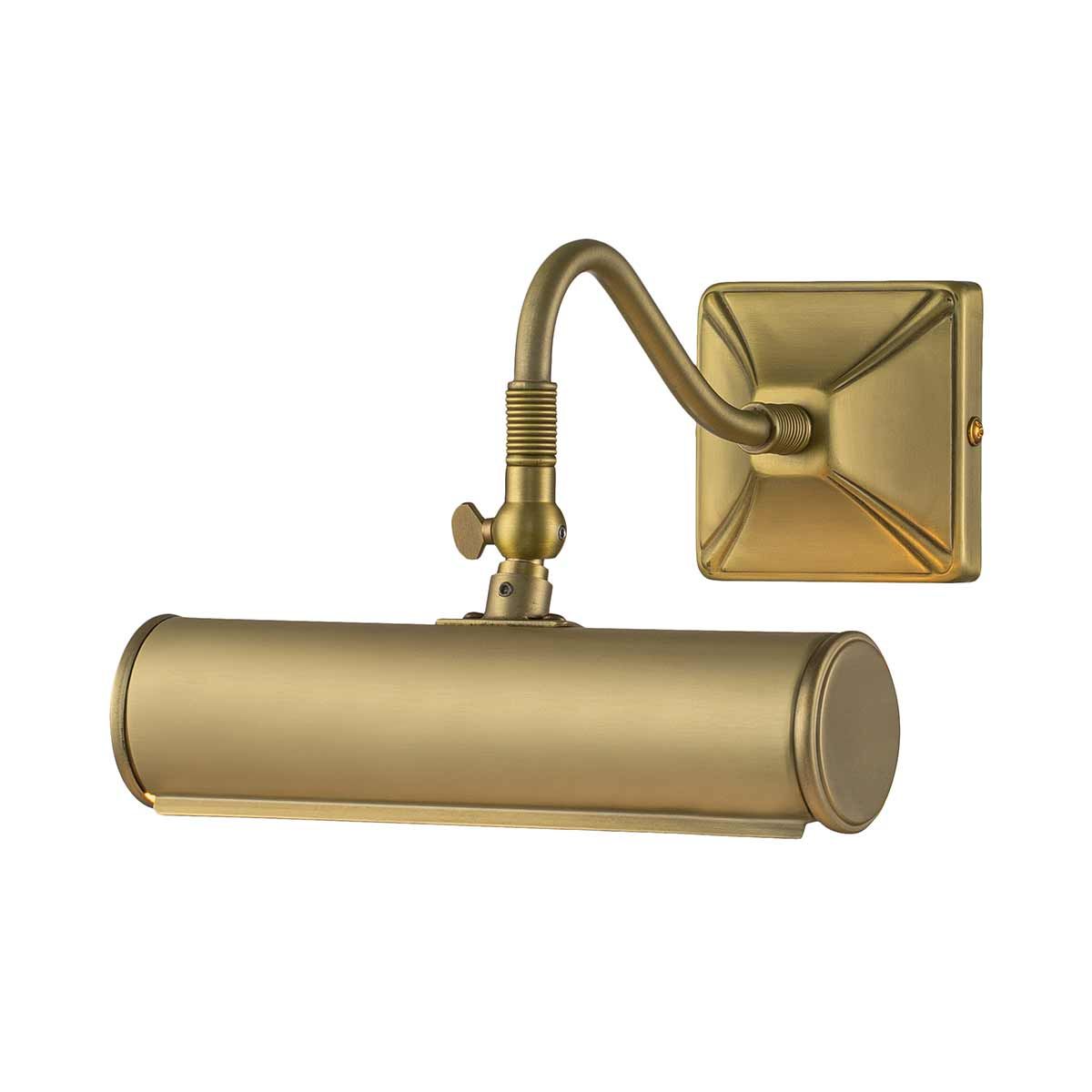 Elegant Brushed Brass Picture Light - Small 1-Light Fixture