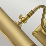 Elegant Brushed Brass Picture Light - Small 1-Light Fixture