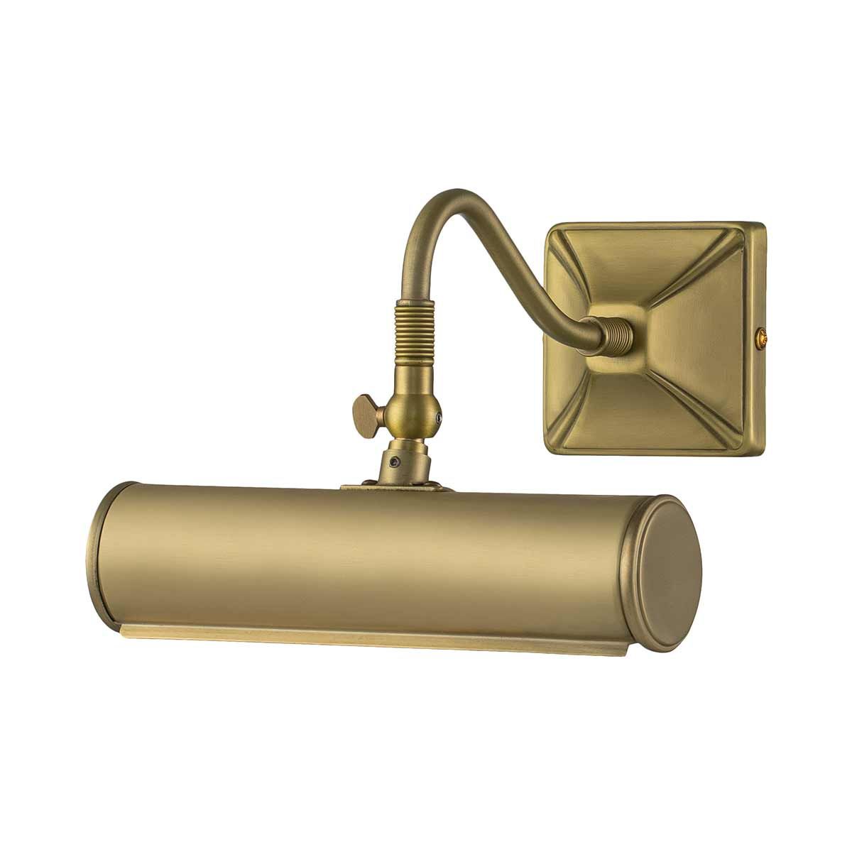 Elegant Brushed Brass Picture Light - Small 1-Light Fixture