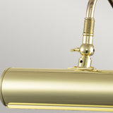 Refined Elegance 1-Light Small Polished Brass Picture Lamp (190mm)