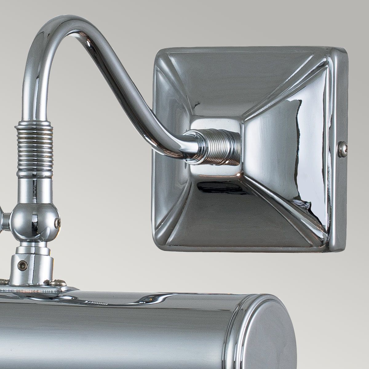 Sleek Polished Chrome Picture Light, 1 Light, Compact Design (190mm)
