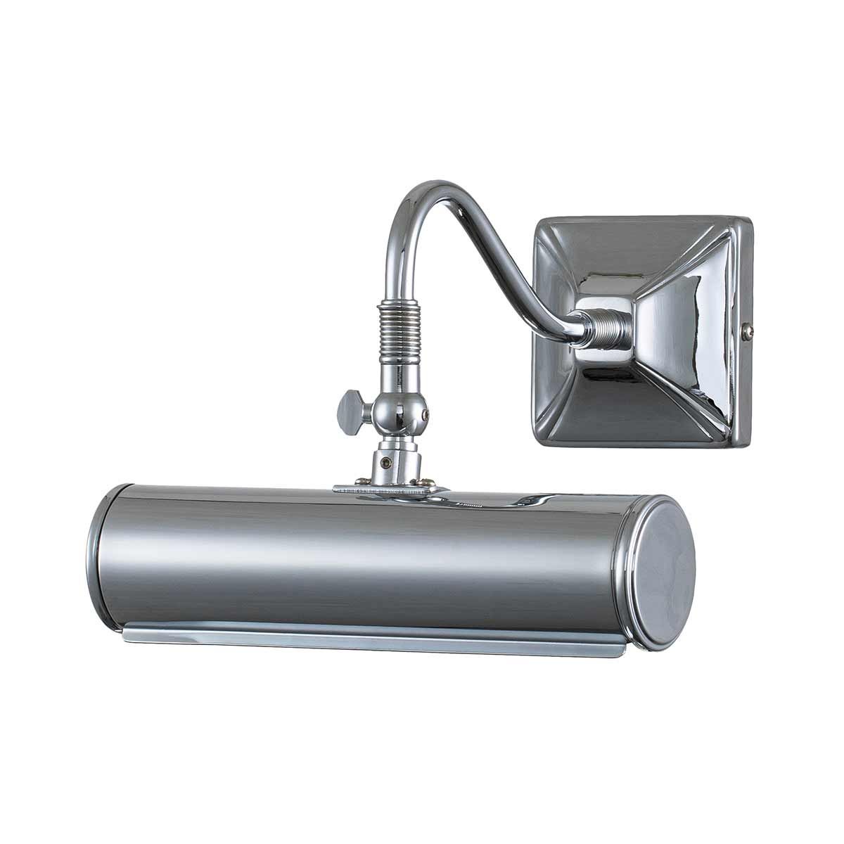 Sleek Polished Chrome Picture Light, 1 Light, Compact Design (190mm)