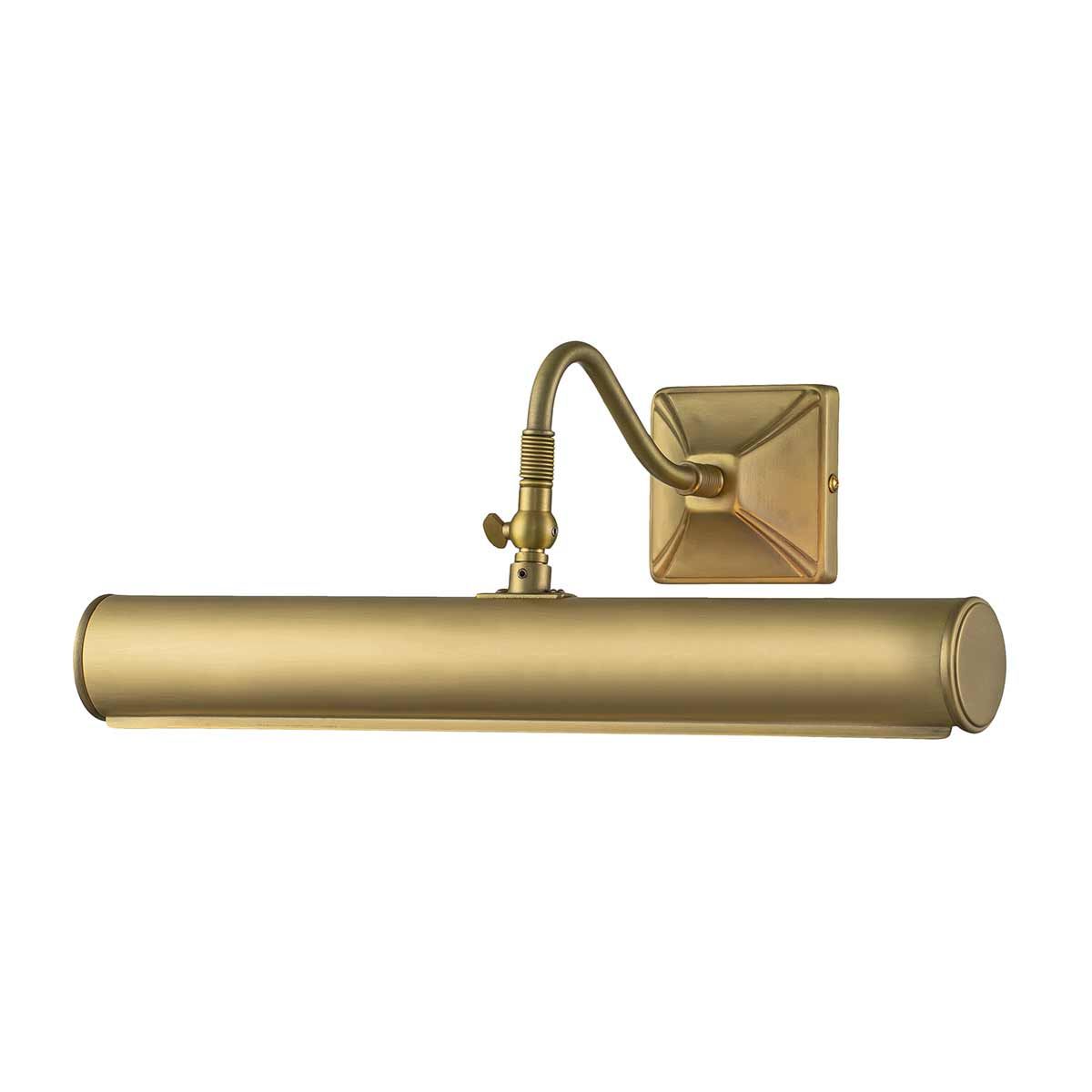 Elegant Brushed Brass Double Picture Light - 2-Arm Large Edition