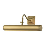 Elegant Brushed Brass Double Picture Light - 2-Arm Large Edition