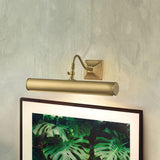 Elegant Brushed Brass Double Picture Light - 2-Arm Large Edition