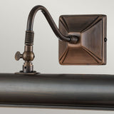 Elegant Dark Bronze Iron Picture Light, 40cm
