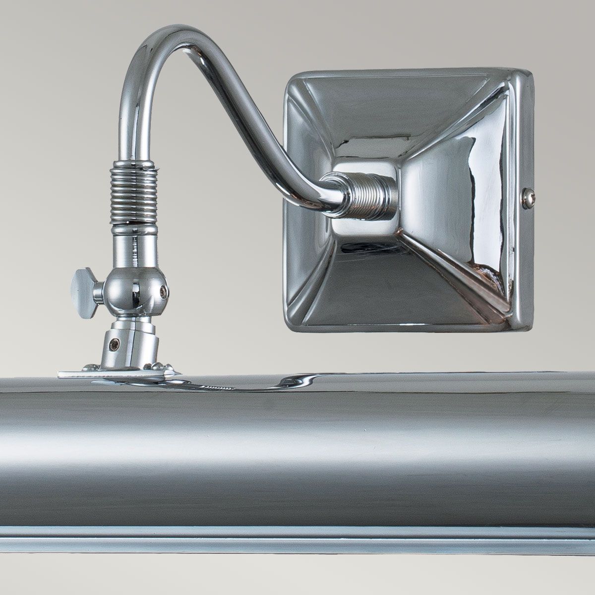 Elegant Polished Chrome Dual Light Fixture for Wall Art (360mm)