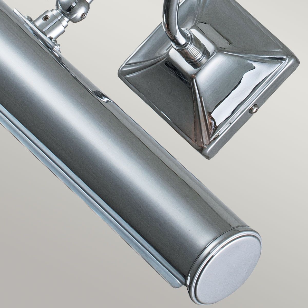 Elegant Polished Chrome Dual Light Fixture for Wall Art (360mm)