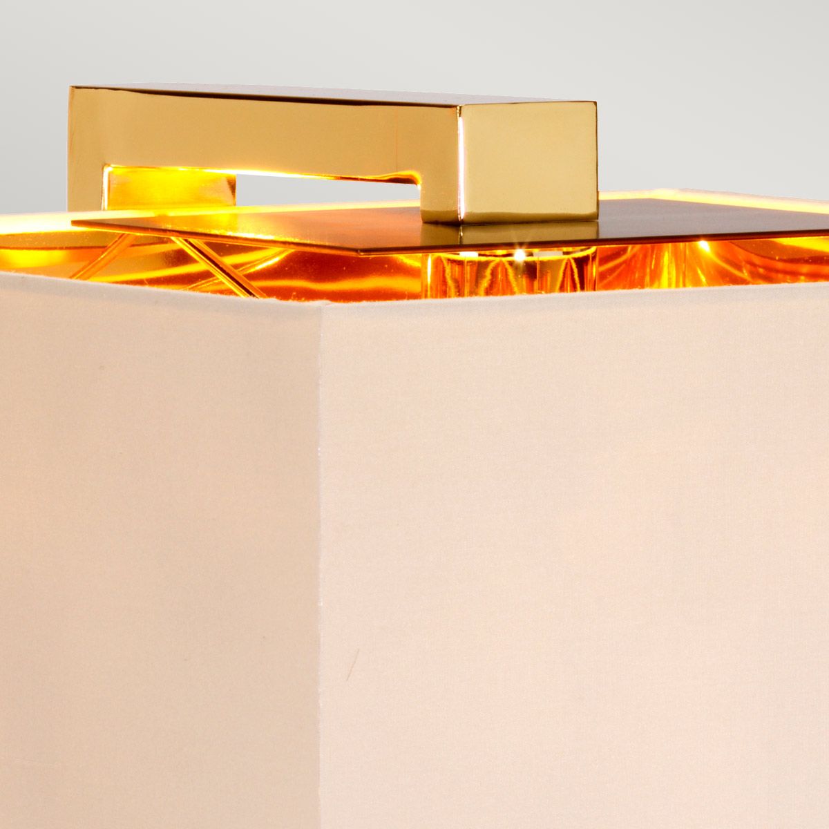 Elegant Ceramic & Gold Table Lamp with Cream Polycotton Shade