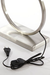 Nickel Satin Liva Lamp Base, 30x13x37 cm