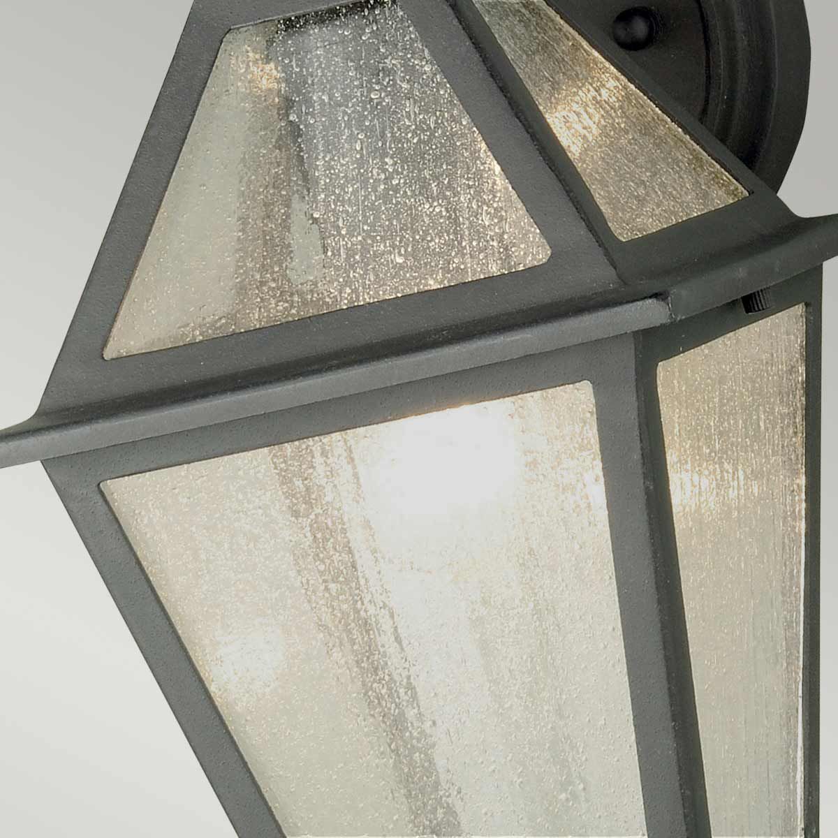 Polruan Vintage-Style Black Wall Lantern