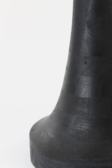 Elegant Black Matte Wooden Floor Lamp 25x135 cm