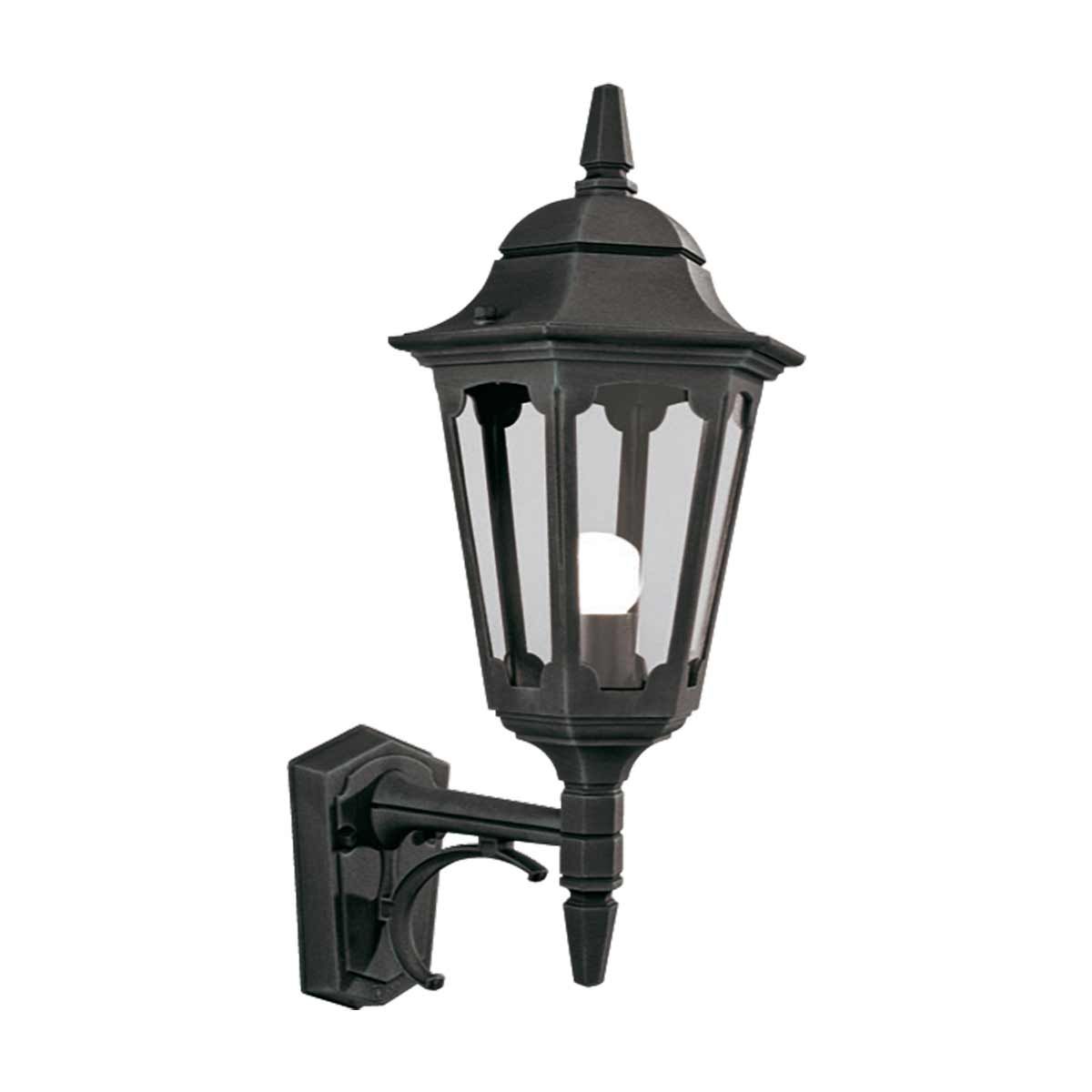 Elegant Black Parish Wall Lantern
