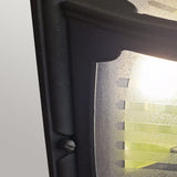 Elegant Black Die-Cast Aluminium Flush Mount Lantern