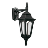Elegant Black Parish Down Wall Lantern