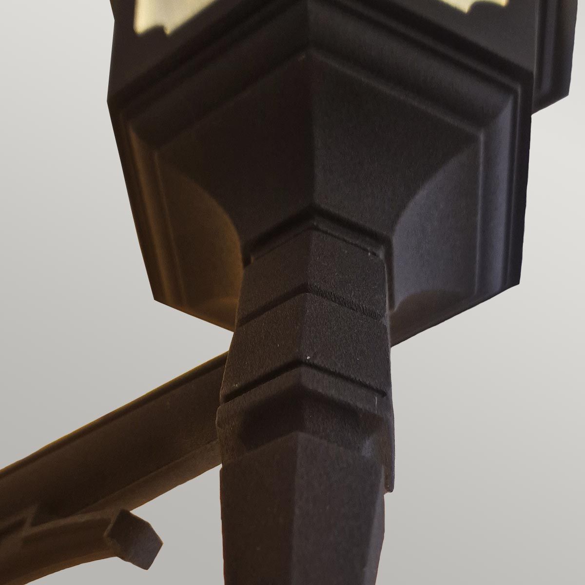 Elegant Black Parish Down Wall Lantern