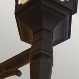 Elegant Black Parish Down Wall Lantern