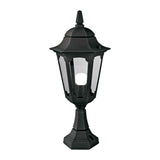 Elegant Black Die-Cast Aluminium Pedestal Lantern