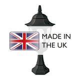 Elegant Black Die-Cast Aluminium Pedestal Lantern